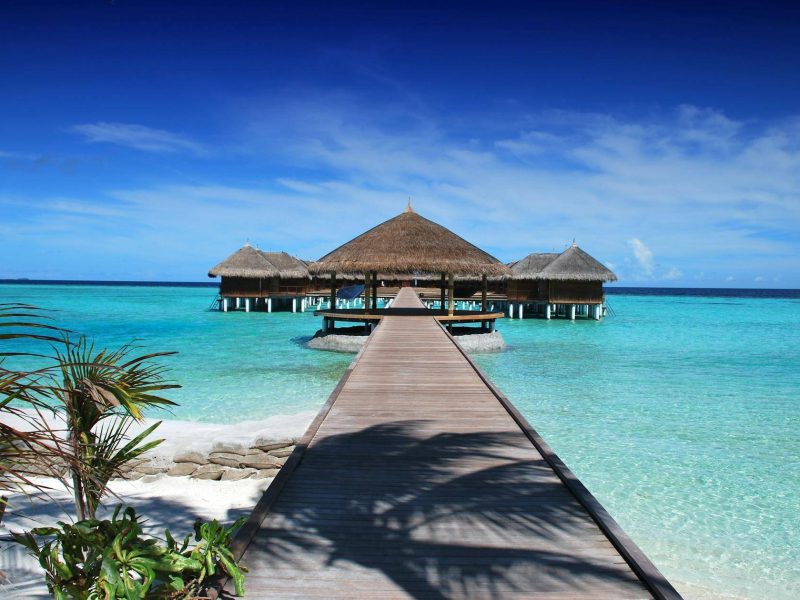 brown hut island gazebo